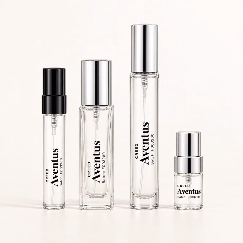Aventus od Creed v štirih običajnih in premium decant formatih Aventus od Creed v štirih običajnih in premium decant formatih