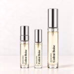 Mancera Cedrat Boise in three clear-labelled decants: a regular vial, slim rectangular premium 5 ml and round premium 10 ml.