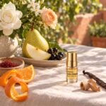 Dolce Melodia gold 2ml decant with pear, citrus, blackcurrant and white flowers