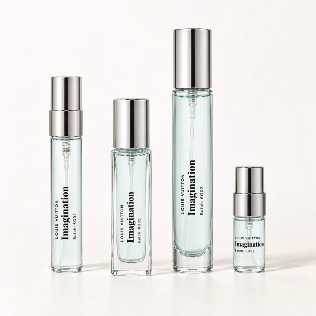 Louis Vuitton Imagination in quattro formati di decantazione regolari e premium