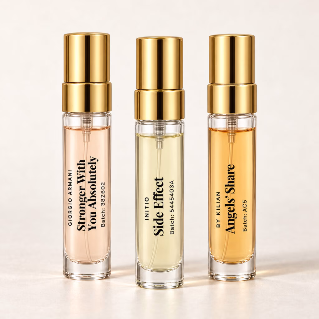 Last Call For Him – fragrance decant trio Last Call For Him: three labelled fragrance decants